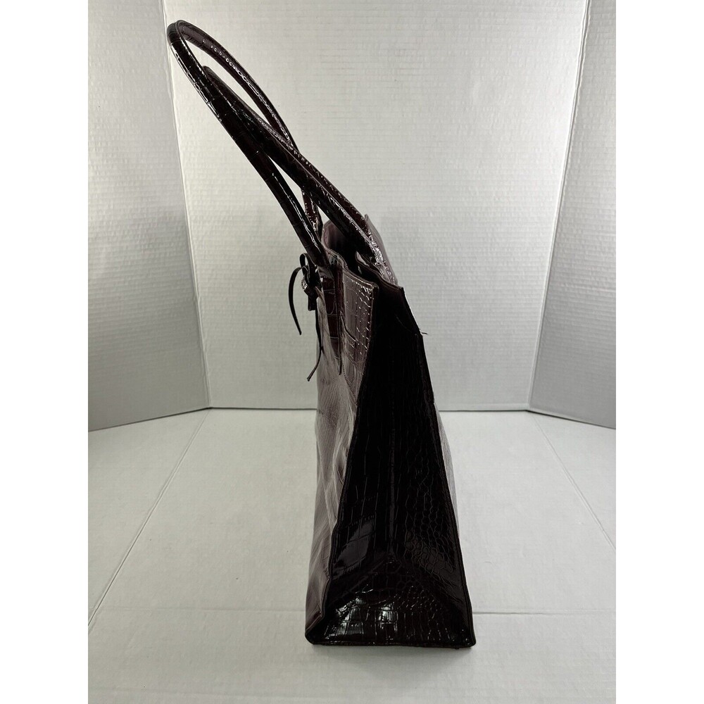 Jessica Simpson Dark Red Faux Snake Skin Tote - Picture 3 of 16